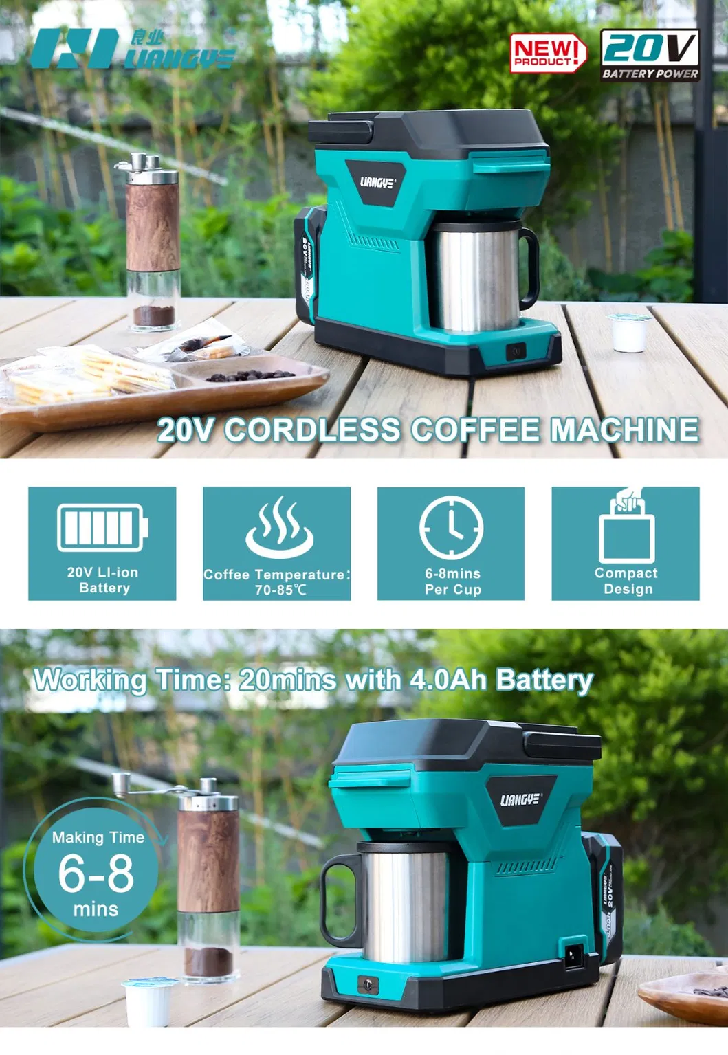 Battery Coffee Maker Display 1