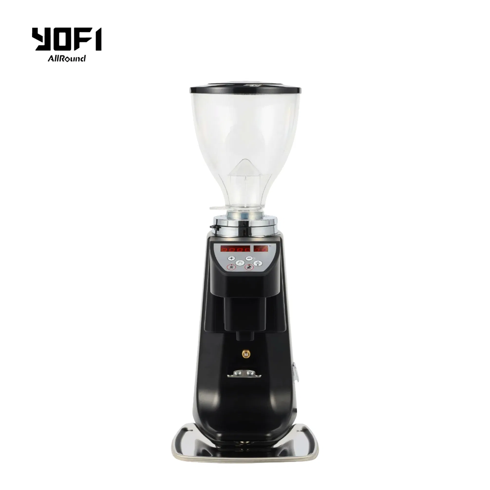 High Performance 370W High Torque Motor 64mm High Carbon Steel Burrs 220V Precision Grinding Espresso Coffee Grinder