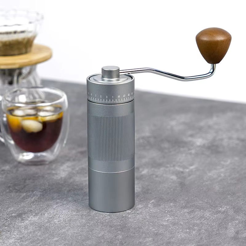 Hot Sale External Adjustable Settings Manual Coffee Grinder Hand Stainless Steel Conical Burr Coffee Bean Grinder