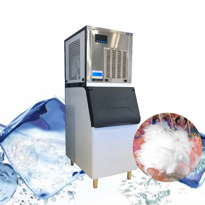 Commercial Flake Ice Making Machine Snowflake/Snow Portable Cube Ice Maker for Bars Coffee Shops and Drink Shops