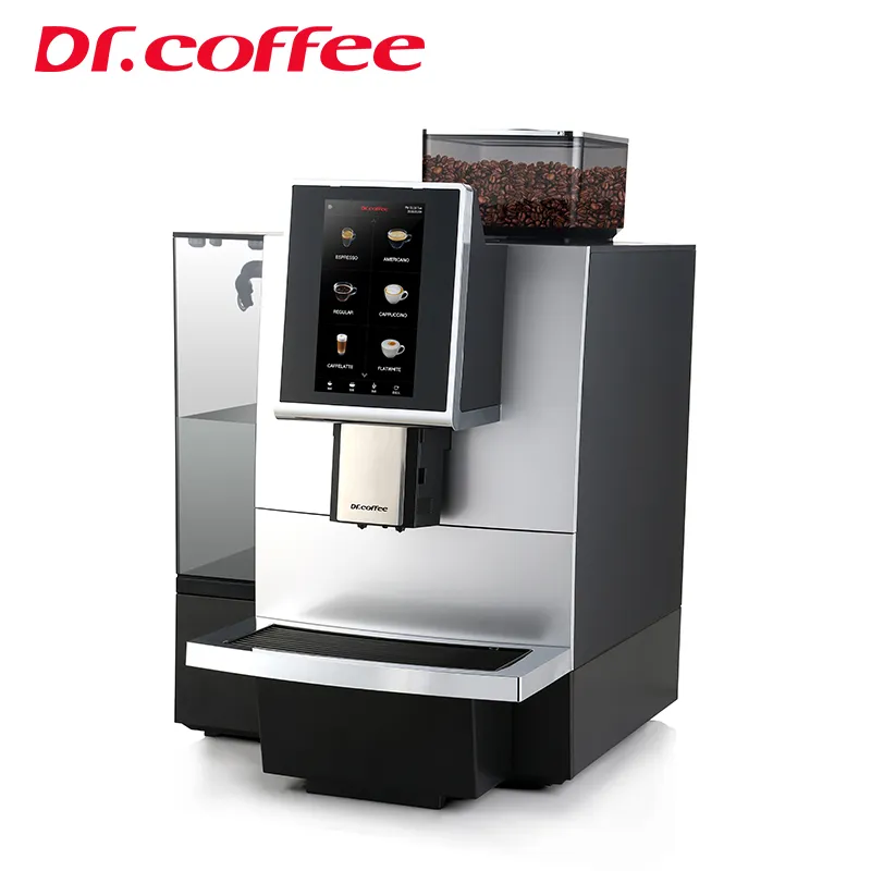 Dr. Coffee F12 Silver Color Fully Automatic Expresso Coffee Machine for Office Store