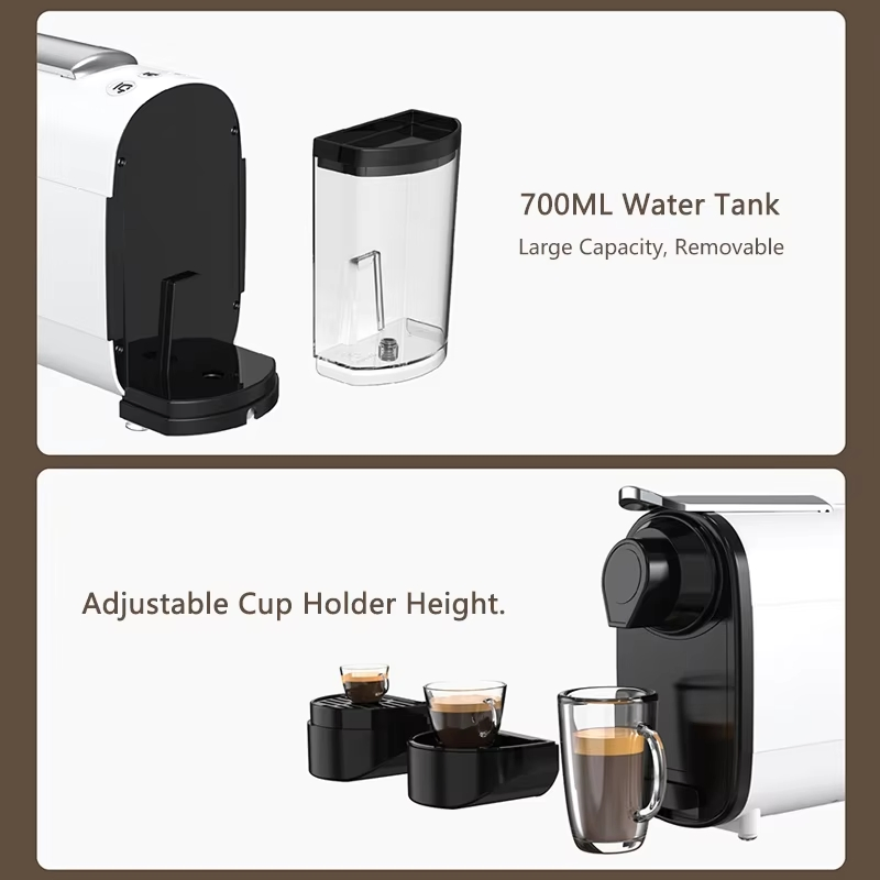 Wholesale Capsule Pod Hot and Iced Coffee Machine Multiple Brew Sizes American Single Serve K Cup Multi Capsule Compact Electric Semi-Automatic Coffee Machine