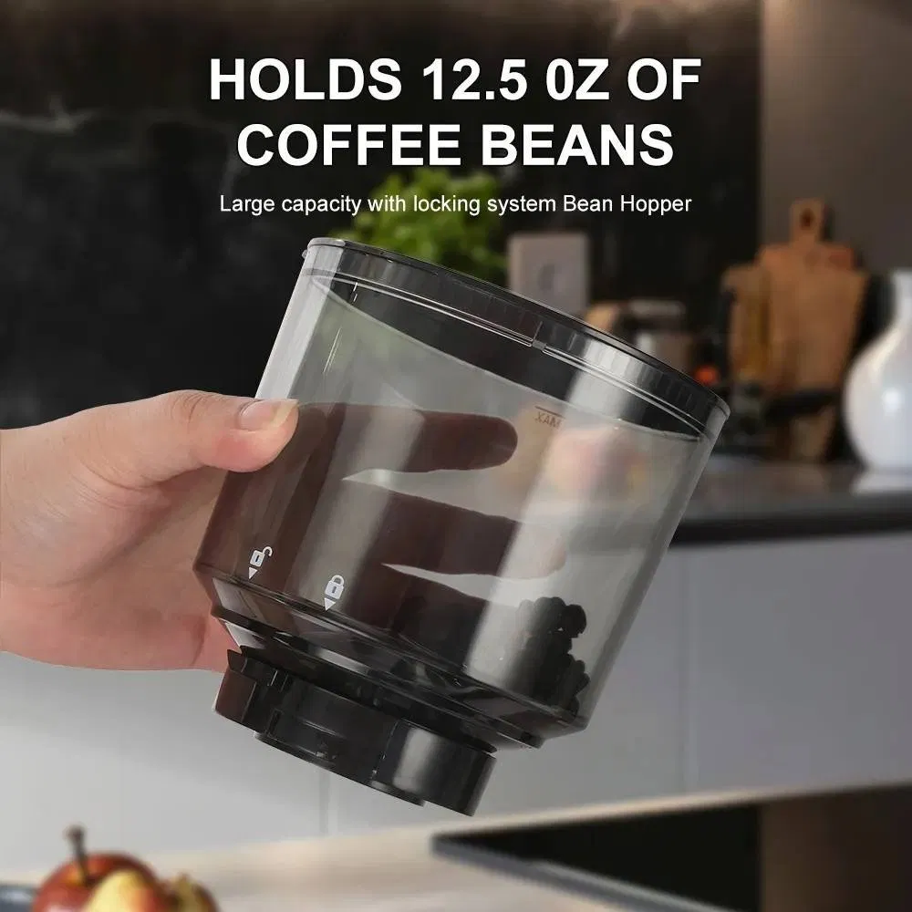 Espresso Coffee Grinder Electric with Precision Timer, Touchscreen, Precise Settings for Home Use, Anti-Static, Stainless Steel