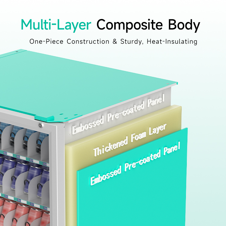 Office Combo Vending Machine Compact Design for Coffee Snack Supply