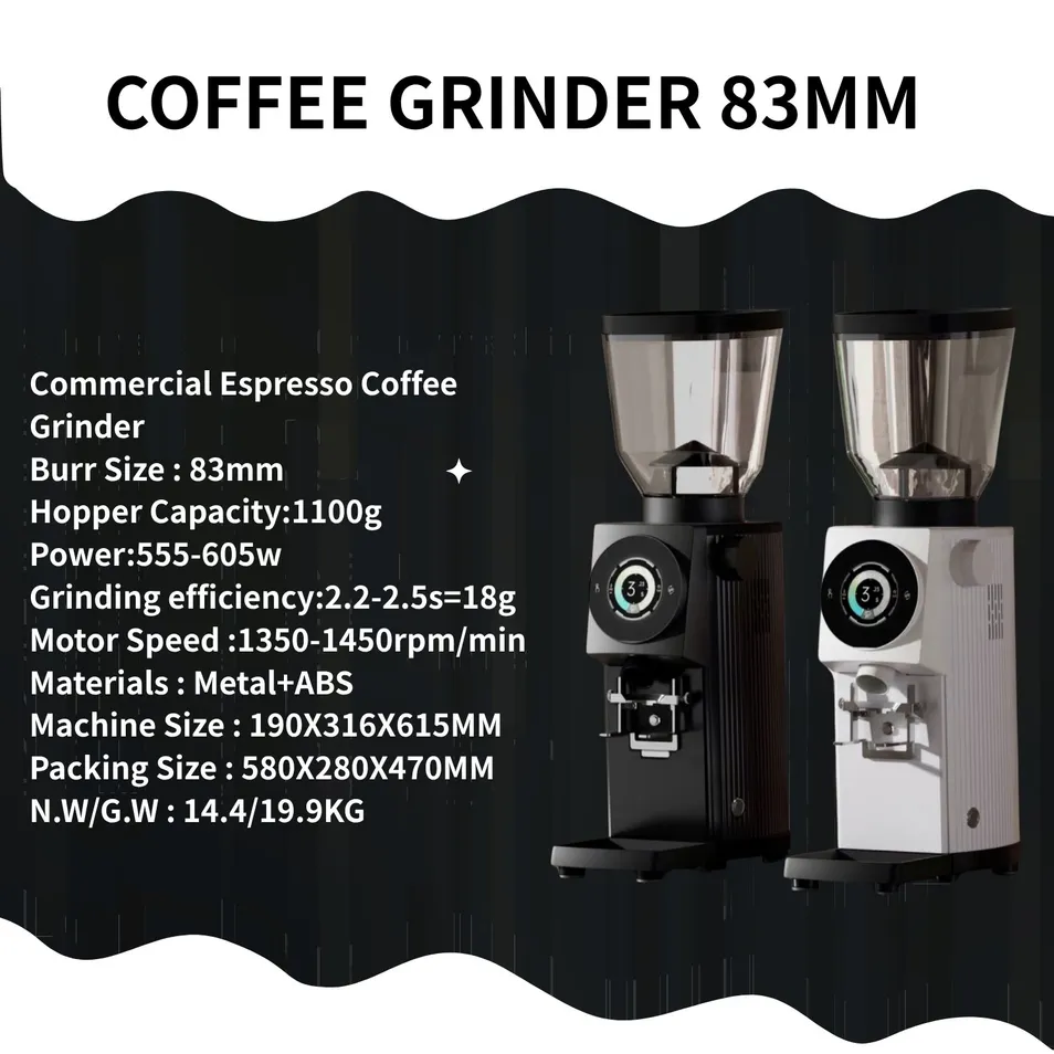 Premium 83mm Electric Burr Grinder