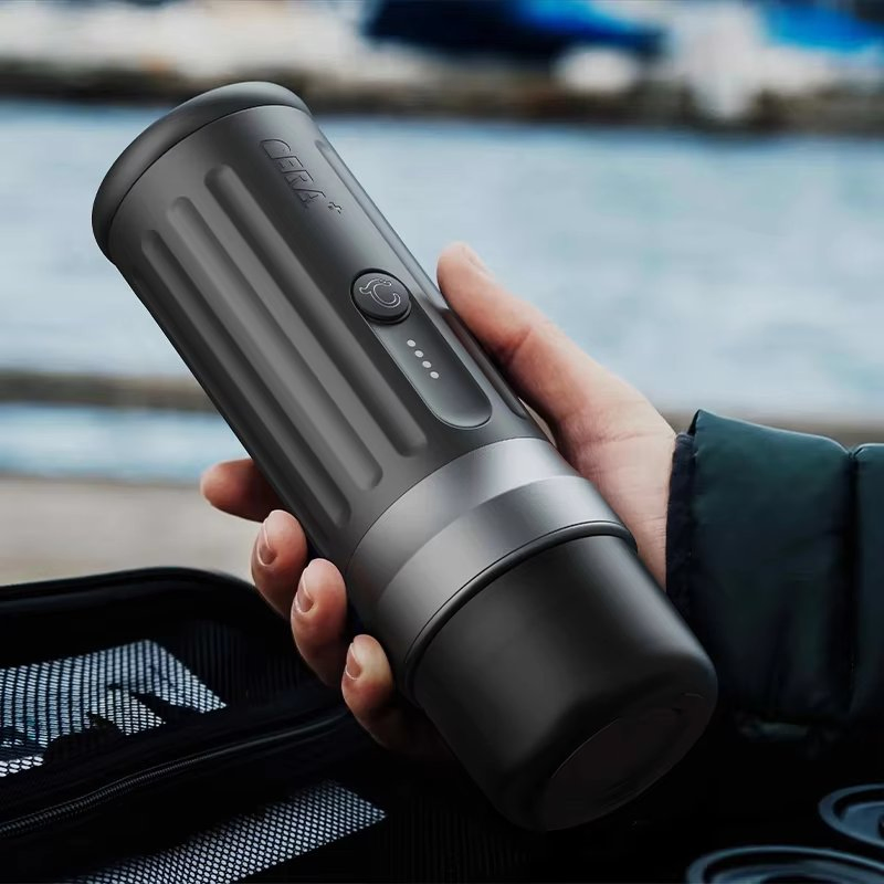 Cera+ Portable Espresso Maker, Electric Mini Coffee Machine for Travel, Camping, Car &amp; Home Use (PCM03-Max)