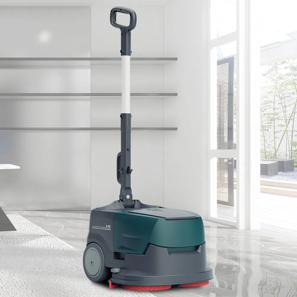 Small Size Low-Noise Walk-Behind Electric Floor Cleaning Scrubber Machine for coffee Shop Restaurant Office