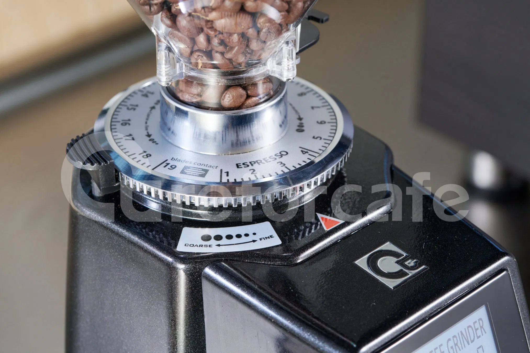 Stainless Steel 200W 500g Bean Capacity 60mm Flat Wheel Burr Electric Commercial Coffee Grinder Machine for Cafe