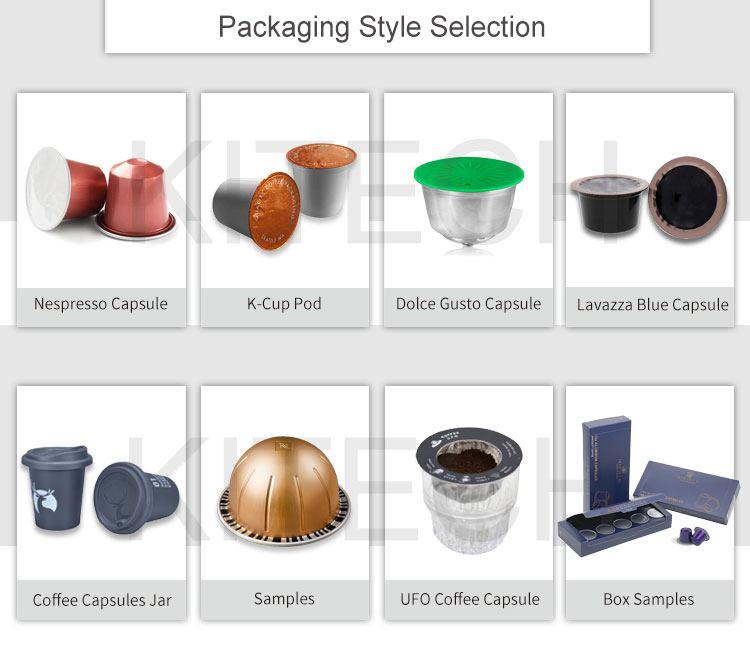 Kitech Small Scale Automatic Rotary Instant Coffee Pod Coffee Capsule K Cup Packing Filling Sealing Machine