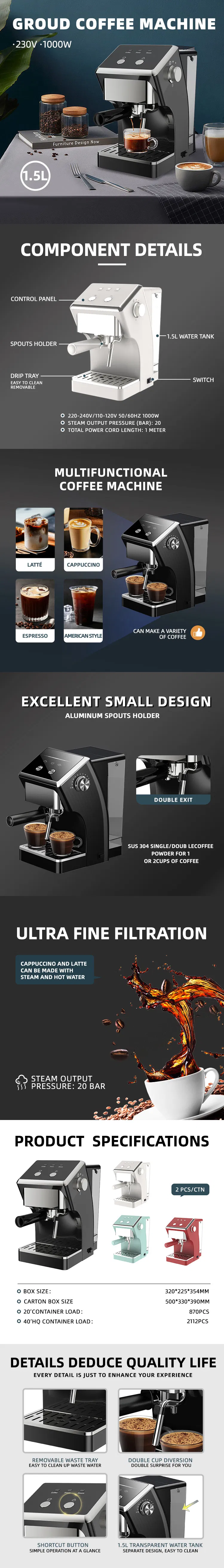 Drip Type Espresso Coffee Machine