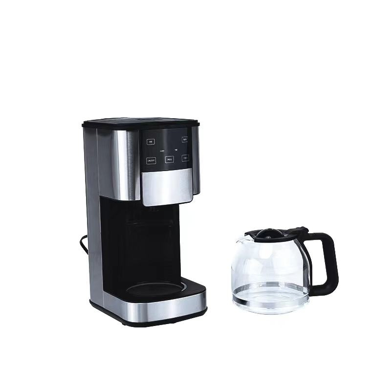 12-15 Cup Coffee Maker (1.8L Capacity) – Anti-Drip Design, Automatic Warming Plate, Touchscreen Digital Display with Programmable Timer, Aroma Function, D