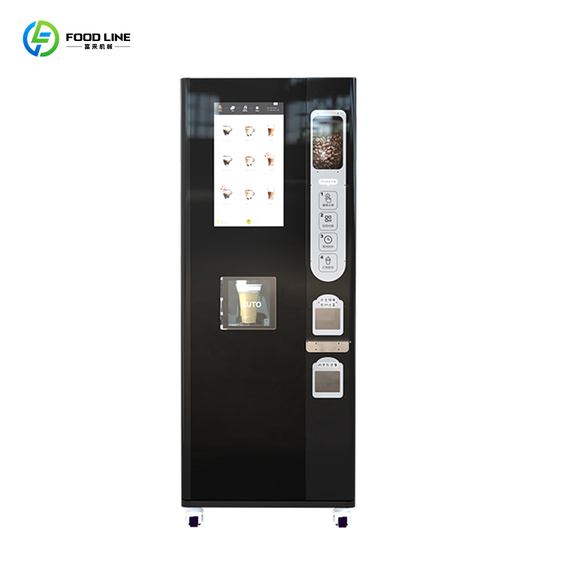 New Modern Outdoor Automatic Touchscreen Fresh Instant Hot and Cold Tea Coffee Vending Machine Self Service Ice Espresso Machine