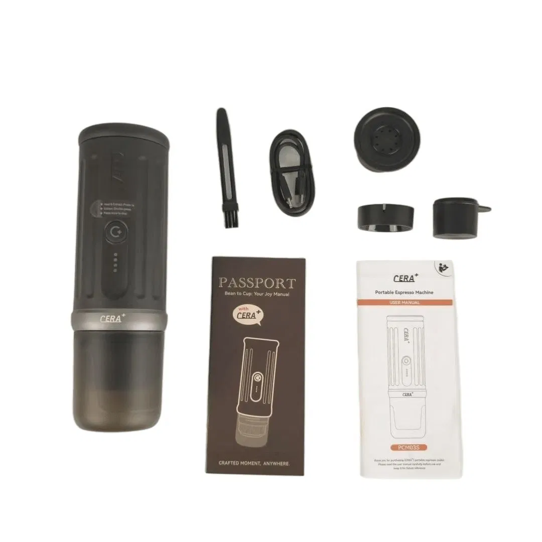 Cera+ Portable Espresso Coffee Maker 20bar USB Electric Car Powered for Travel &amp; Outdoor Use PCM03s
