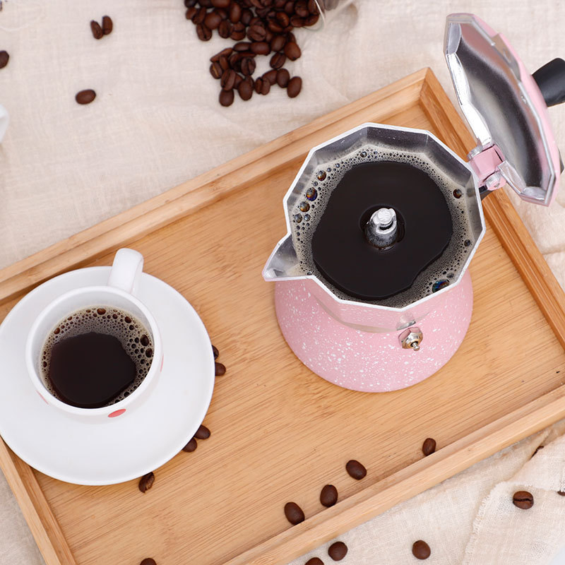 6 Cup Stovetop Espresso Maker, Premium Aluminum Moka Pot Italian Espresso Coffee Maker Household Usage