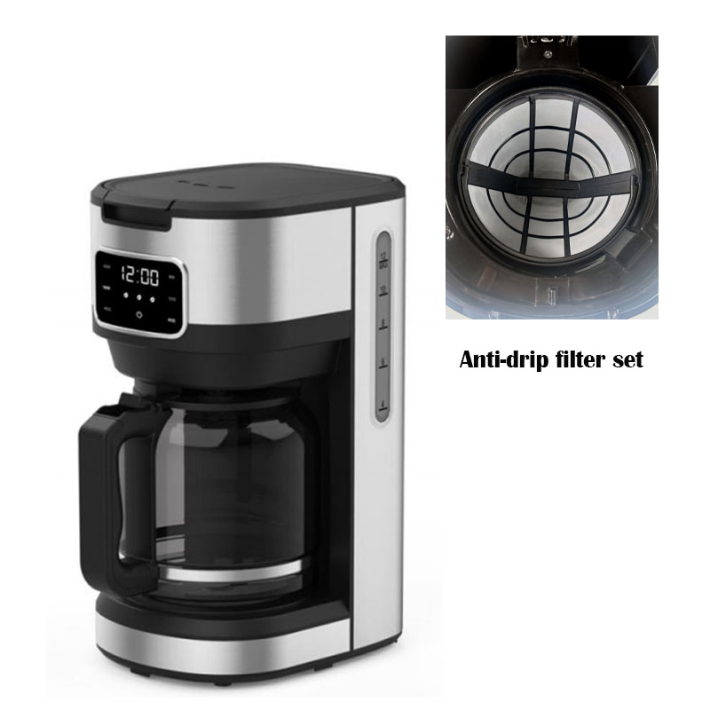 Household Item Full Function Digital Button Espresso Machine with Milk Frother Coffee Maker