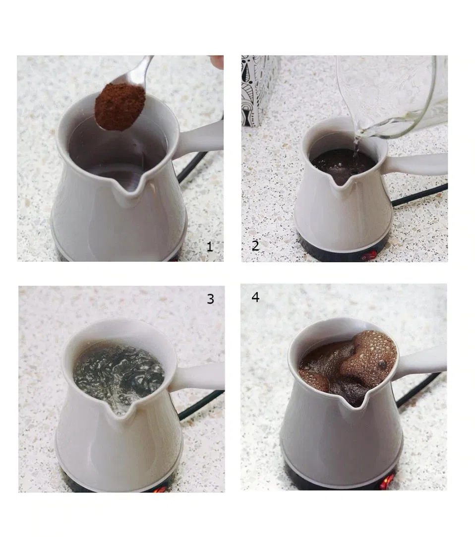 0.4L Plastic Office Coffee Cooker Household Turkish Coffee Maker