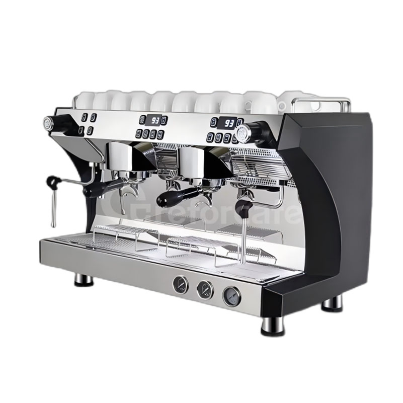 Professional Triple Boilers 2 Groups 9bar Rotary Pump Commercial Semi-Automatic Espresso Coffee Machine for Business