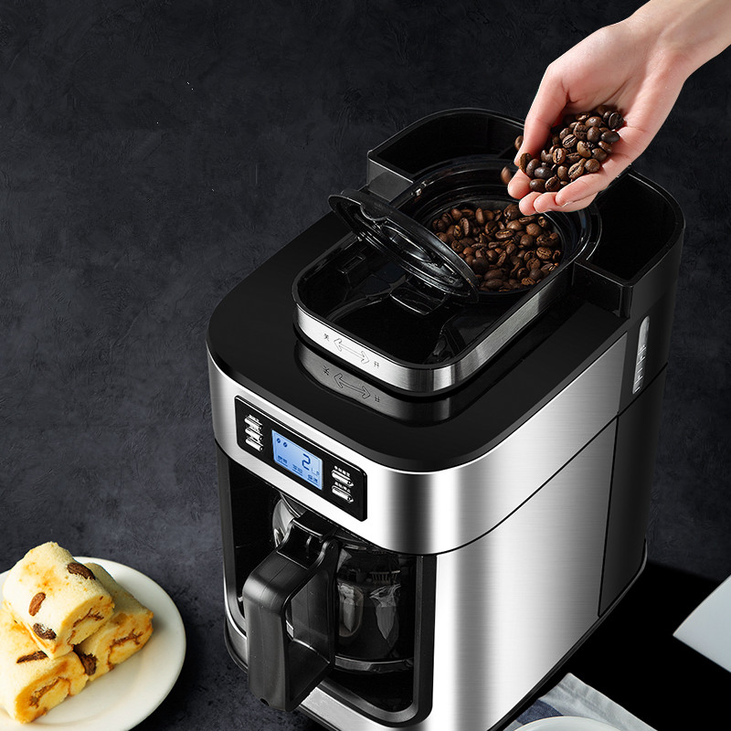 1.2L Full-Automatic Electric Drip American Coffee Maker Machine with Special Steaming System