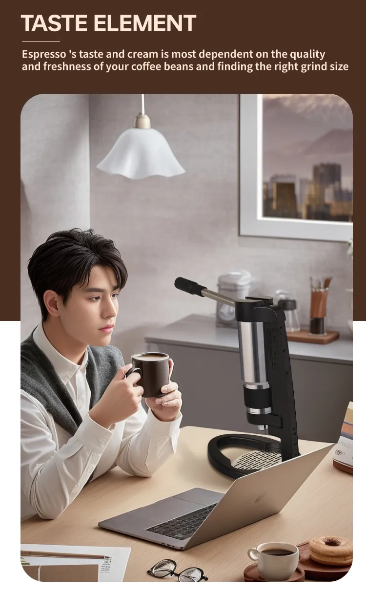 304 Stainless Steel Portable Hand Coffee Espresso Maker