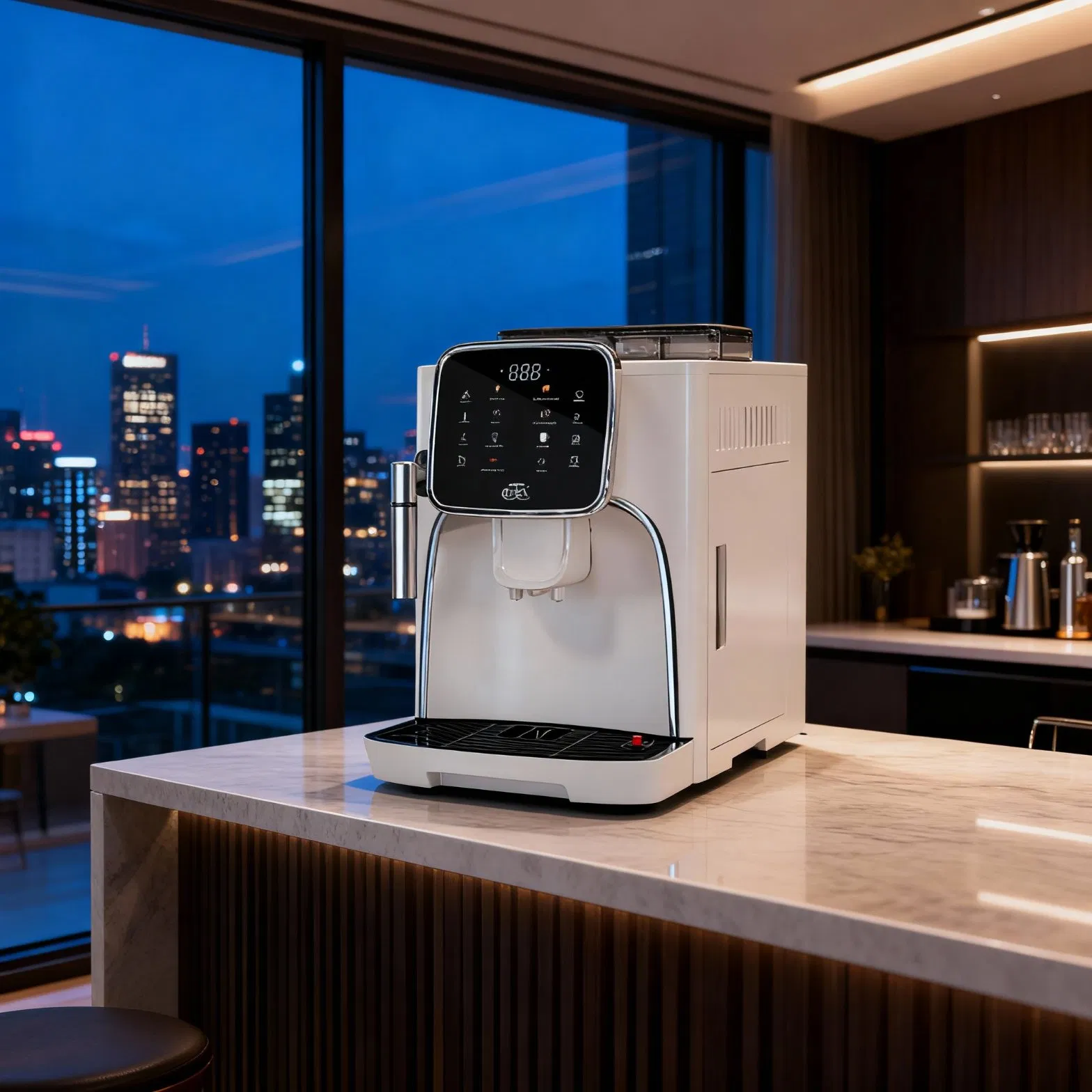 Commercial Coffee Machine for Office Use with Bean to Cup Fresh Grinding Technology