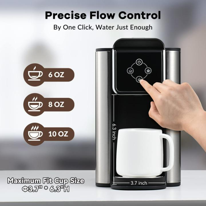 Hot Sale 120V 1150W Coffee Maker 3-in-1 Single Serve Ground Coffee Machine