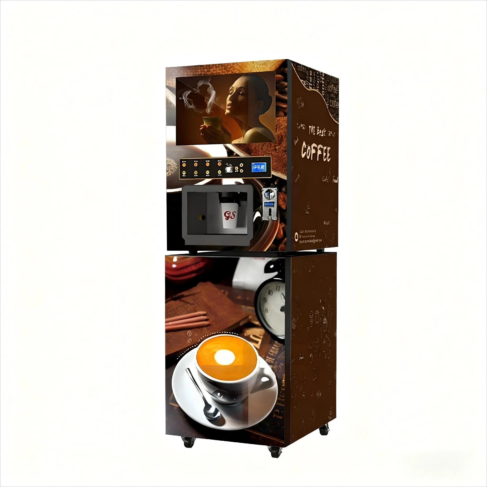 Coin Operated Hot Coffee Vending Machines for Office Business