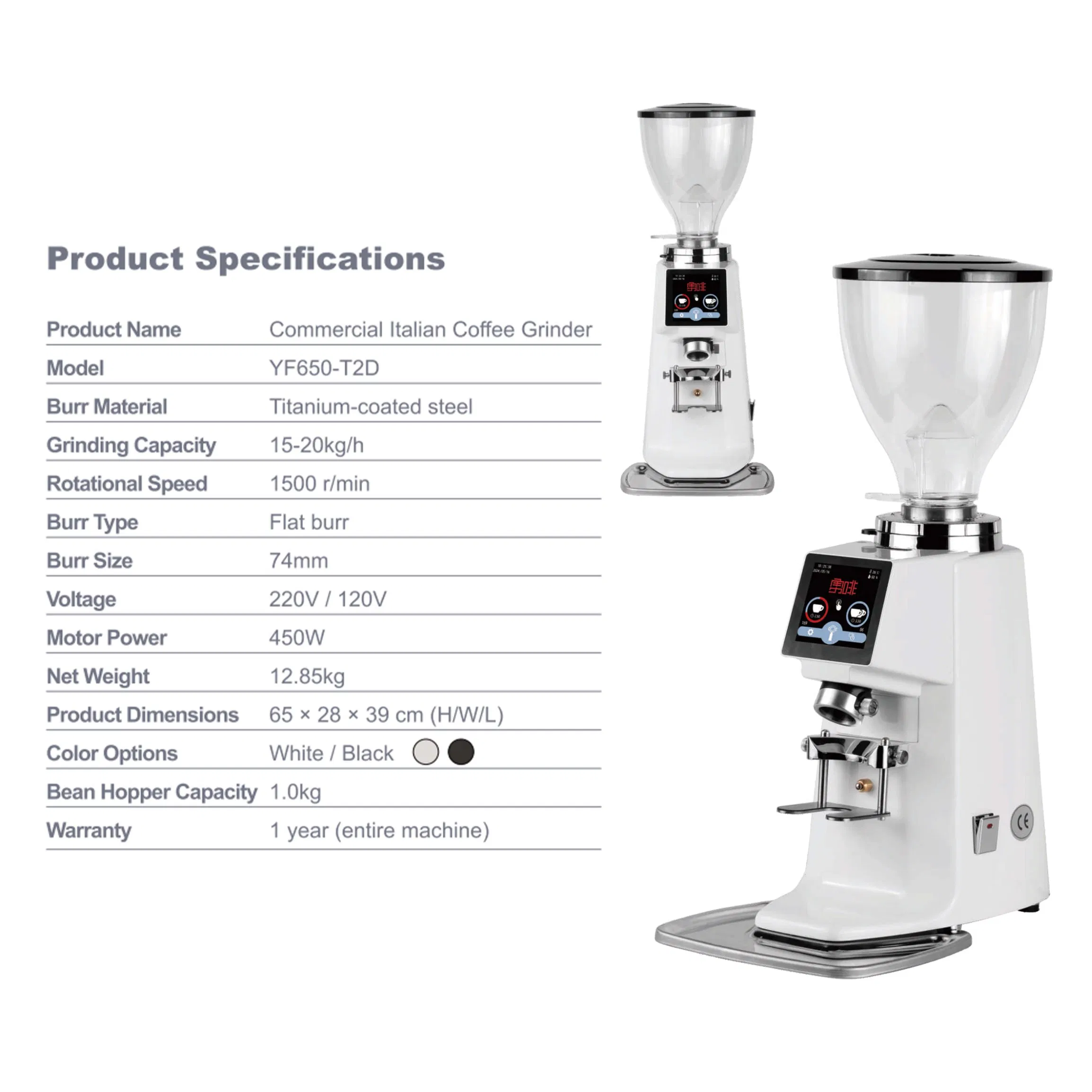 Multi Function 450W 220V Heavy Duty Motor 74mm Grinding Disc Espresso Machine Coffee Machine Home Appliance Grinder Coffee Tool Lawn Mower Coffee Grinder