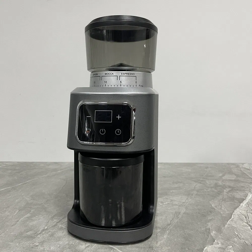 GF2005b Automatic Stainless Steel Burr Coffee Grinder for Single Dose Home Brewing
