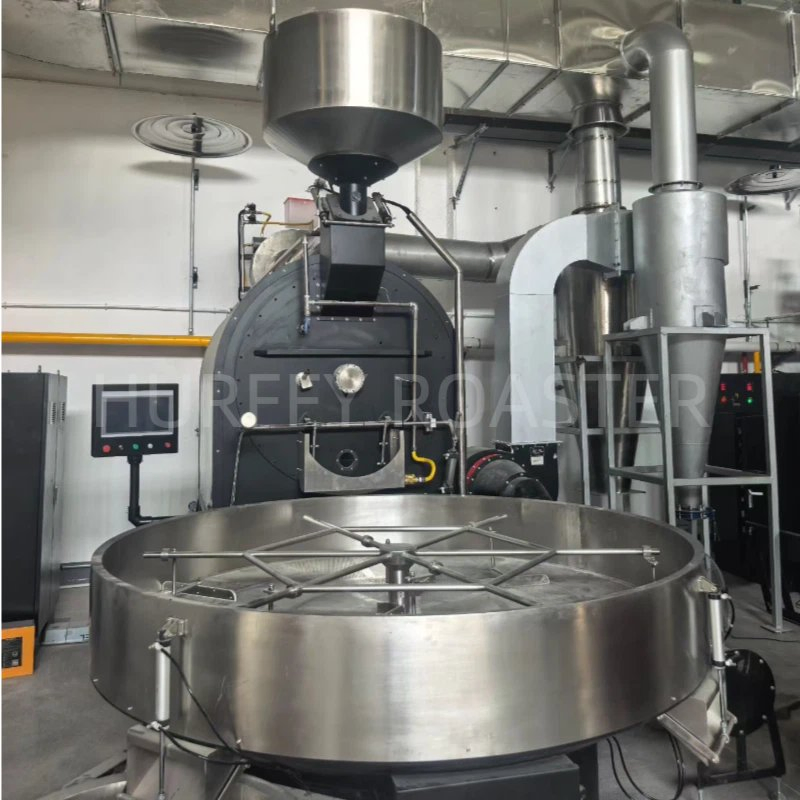 Auto 120 Kg Drum Commercial Coffee Roaster Machine for Industrial Coffee Processing Plants