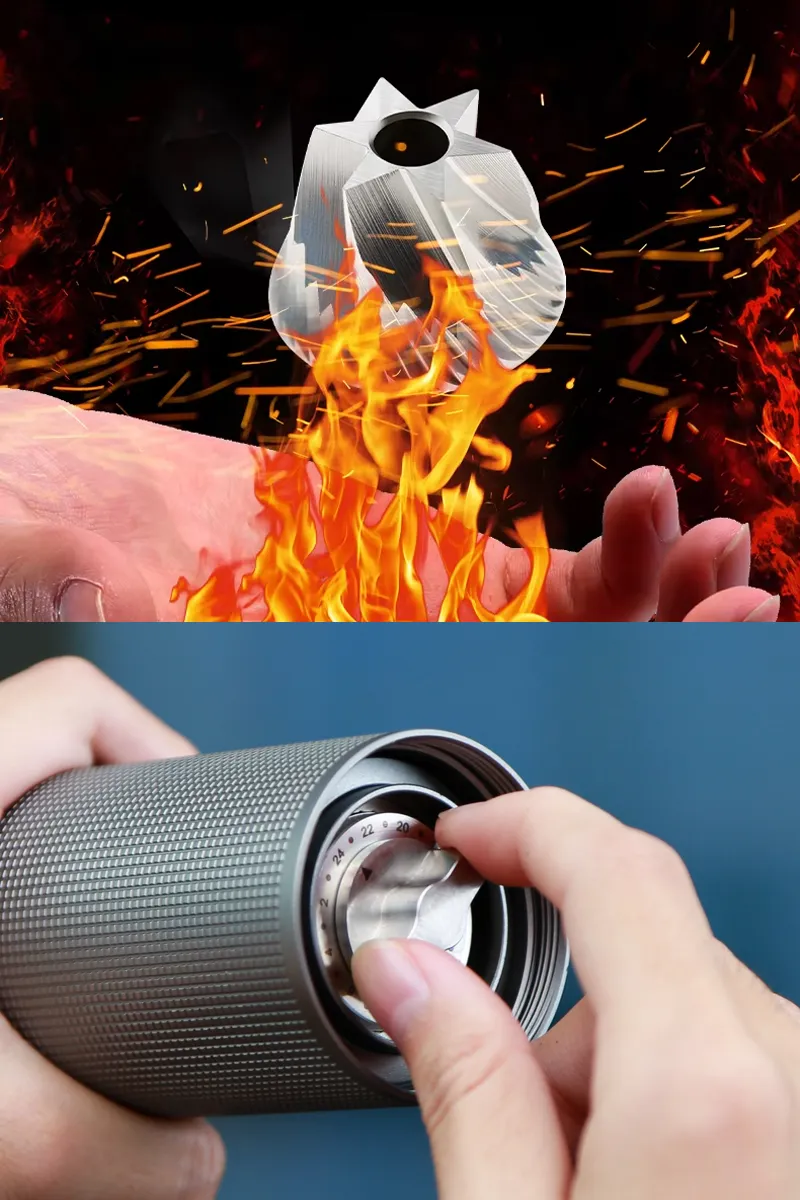 Professional Manual Espresso Grinder CNC Steel Burr 5