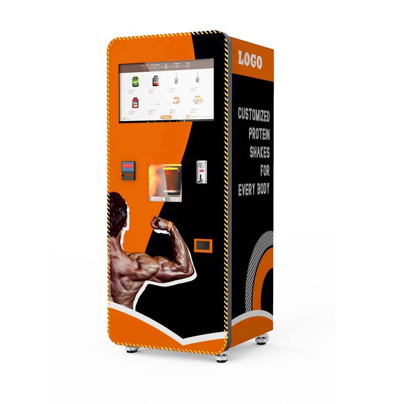 Self-Service Automatic Gym Sports Center Protein Shakes Vending Machine Hot and Cold Energy Drink Beverage Coffee Ice Vending Machine with Cooling System