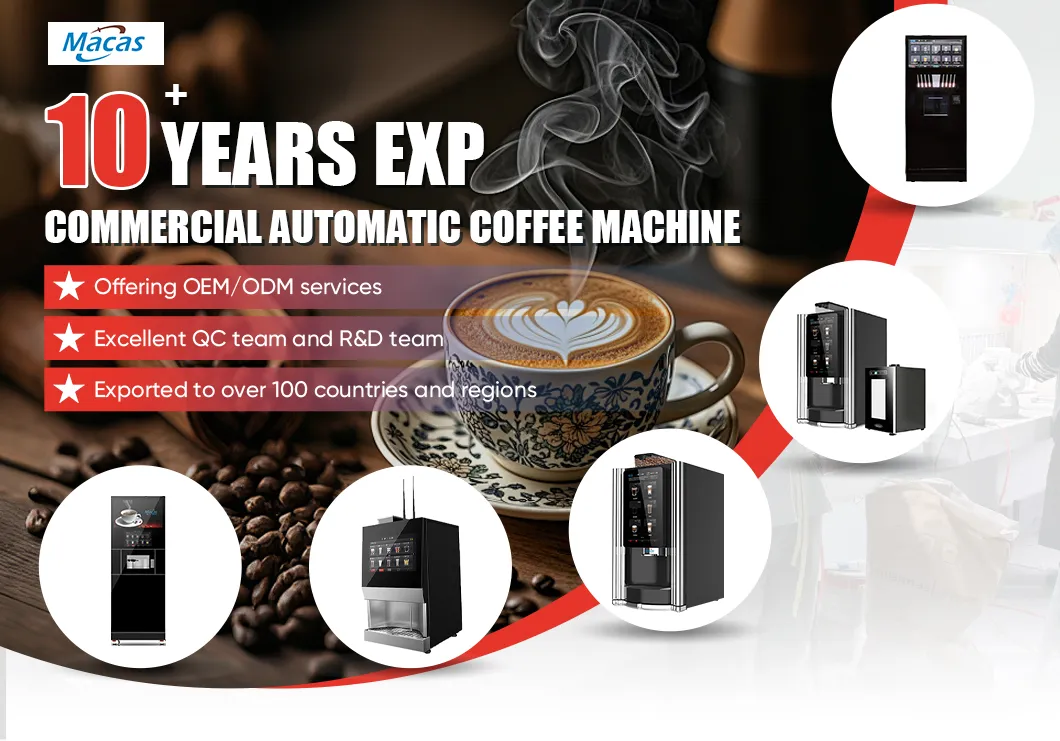 Smart Commercial Self-Service Coffee Vending Machine