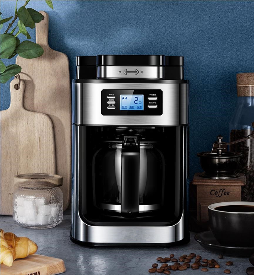 1.2L Full-Automatic Electric Drip American Coffee Maker Machine with Special Steaming System