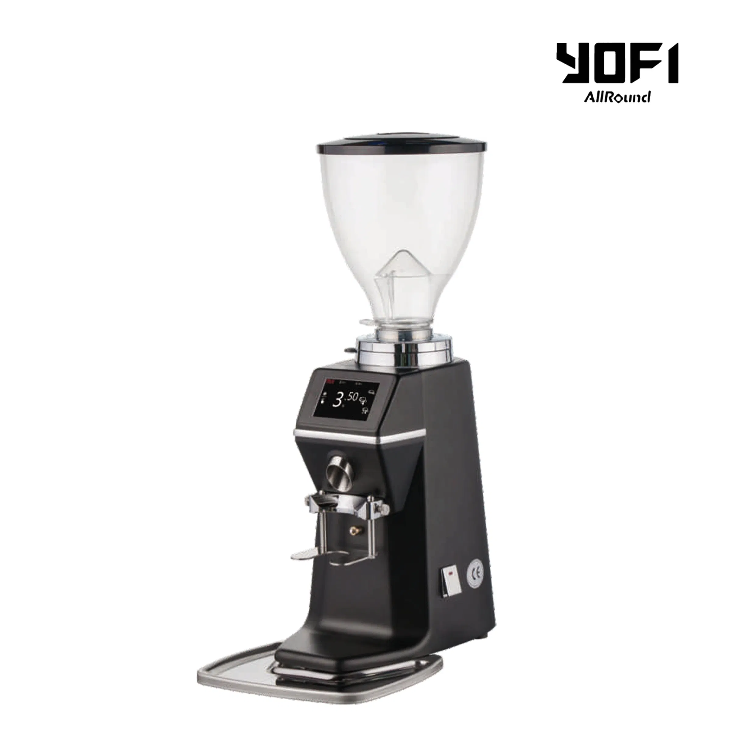 Multifunction Touchscreen Electric Coffee Grinder 370W Automatic Brushless AC Motor Coffee Grinder