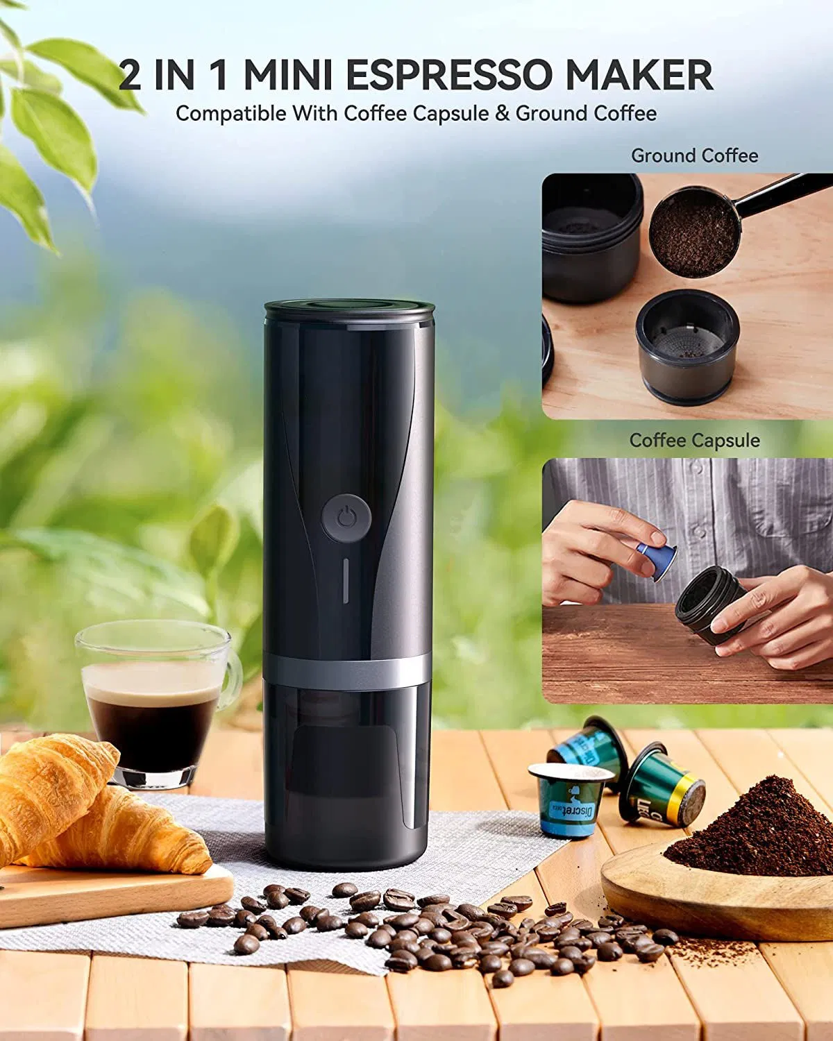 Smart Heating Drip Electric USB Travel Portable Espresso Coffee Maker (PCM03)