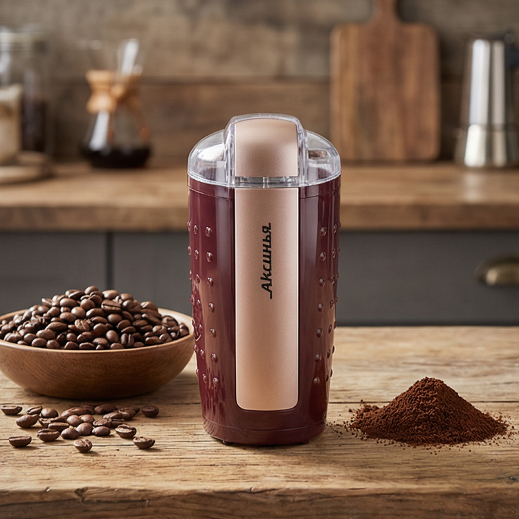 Household Stainless Steel Blade 1 Pulse Button Mini Electric Coffee Grinder