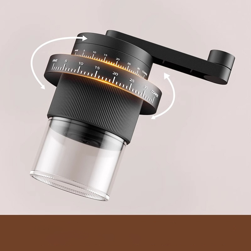 Mini Manual Coffee Grinder with External 35-Gear Adjustable Setting