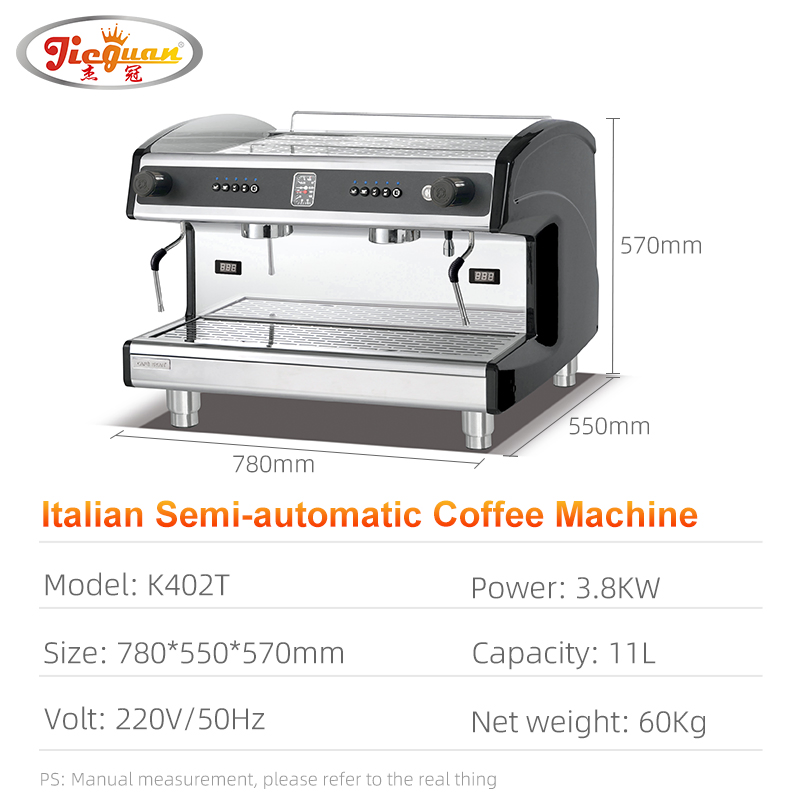 Italian Industrial Professional Expresso Cafe Coffee Business 2 Group Barista Commercial Semi-Automatic Espresso Coffee Machine