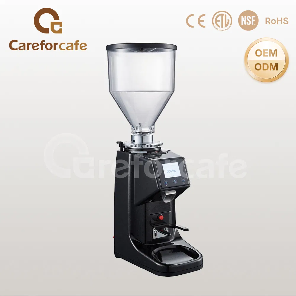 Classic Espresso 500g Capacity 60mm Flat Wheel Burr Professional Commercial Electric Coffee Grinder for Cafe