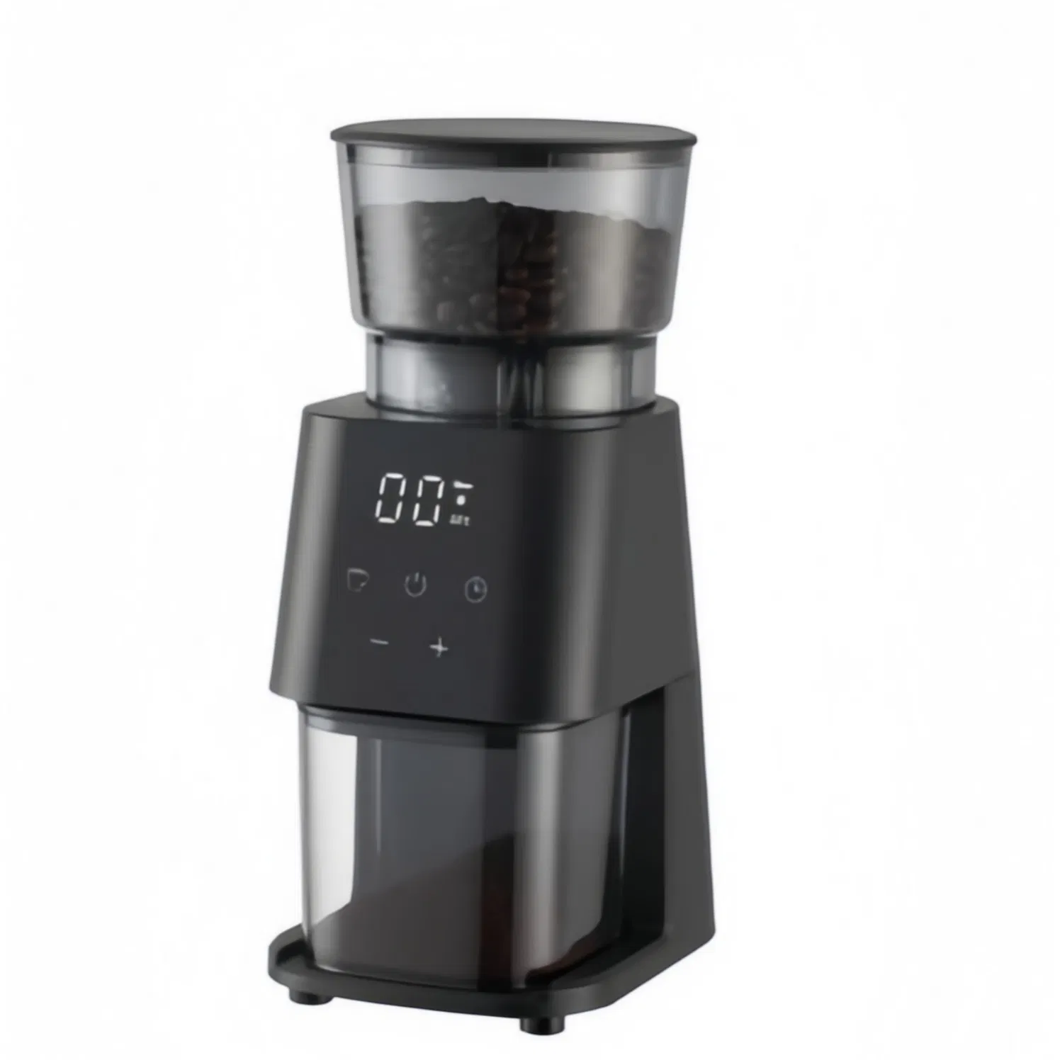 Electric Stainless Steel Coffee Bean Grinder Adjustable Office Commercial Use