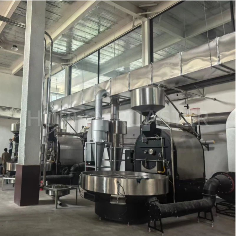 Auto 120 Kg Drum Commercial Coffee Roaster Machine for Industrial Coffee Processing Plants