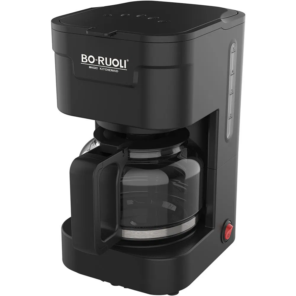 American Hotel 5 Cups 650W 60Hz Automatic Electric Drip Coffee Makers Black White Color Drip Coffee Machine