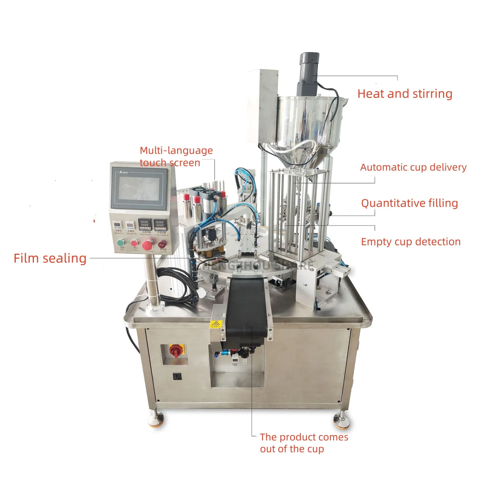 Coffee Capsule Filling and Sealing Machine Plastic Cup Filling and Sealing Machine