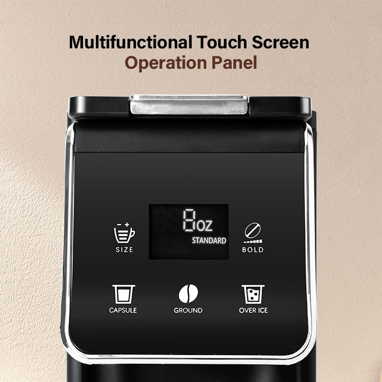 Cold &amp; Hot Brew K-Cup Capsule Coffee Brewer6 to 14 Oz Brew Sizes Single Serve Coffee Maker