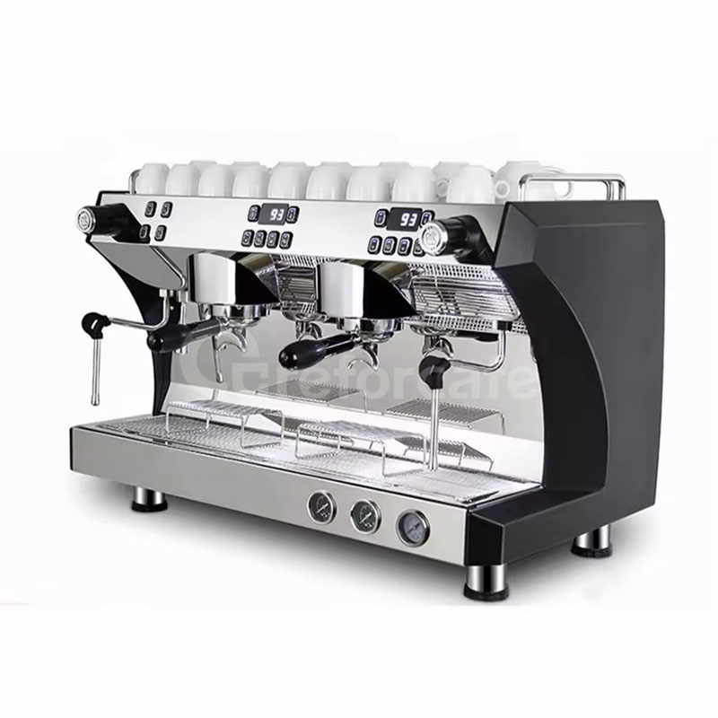 Professional Triple Boilers 2 Groups 9bar Rotary Pump Commercial Semi-Automatic Espresso Coffee Machine for Business