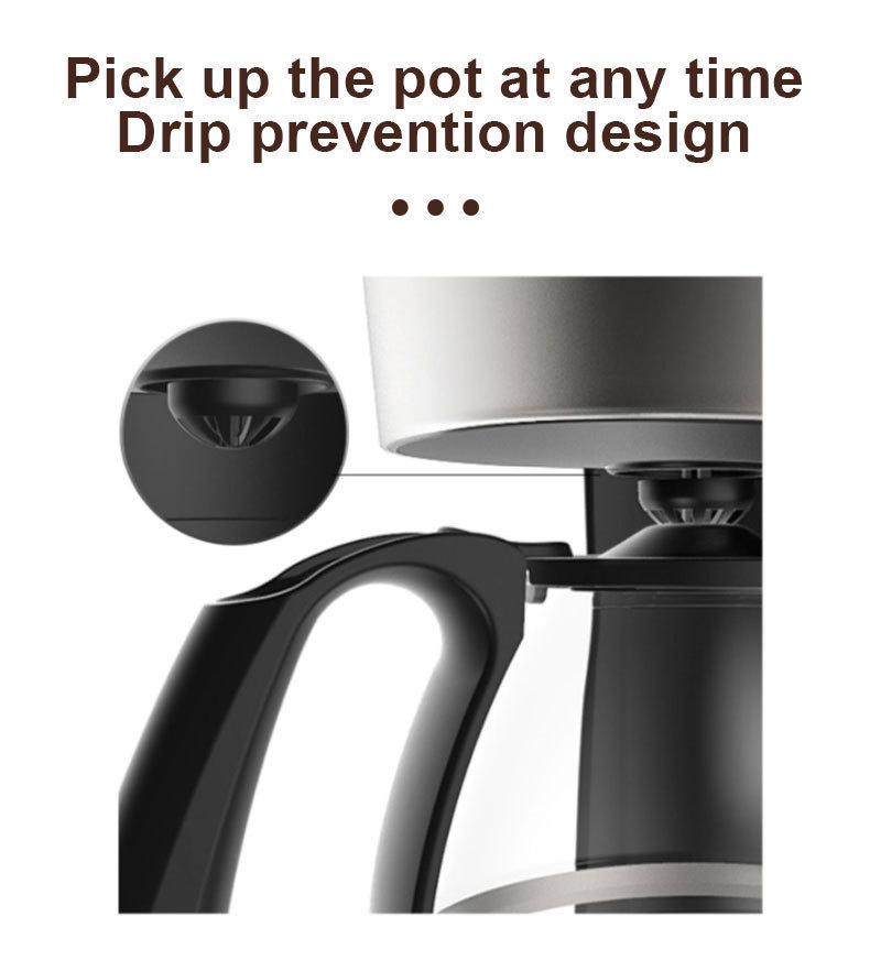 12 Cup Automatic Grind and Brew Drip Coffee Maker for Family Use