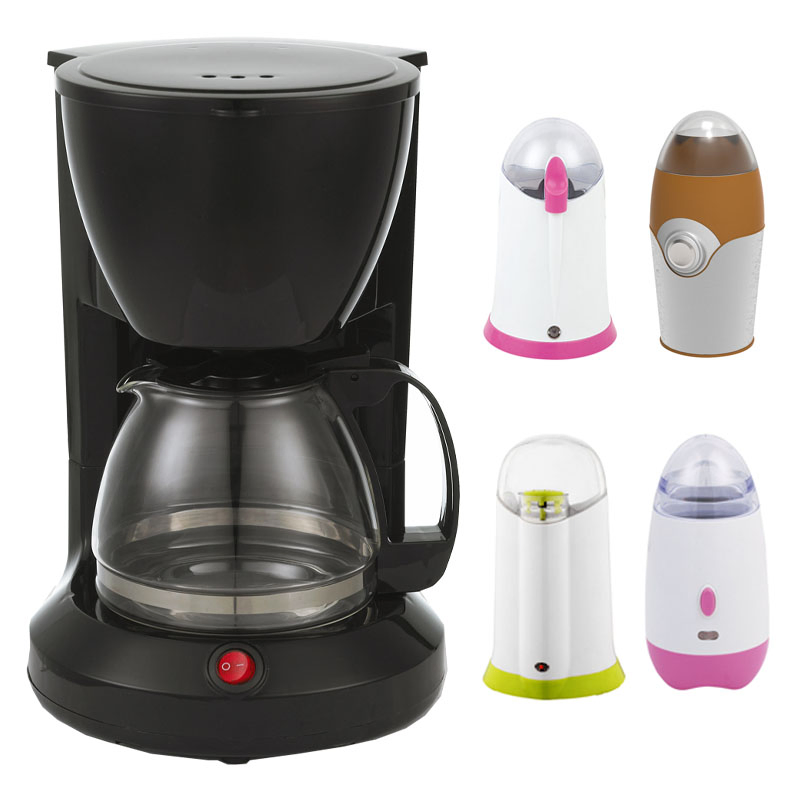 2023 Coffee Grinder Black/Stainless Steel Espresso Coffeemaker Water Pod Drip Coffee Maker