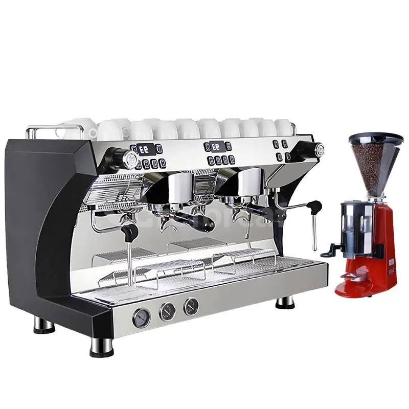 Professional Triple Boilers 2 Groups 9bar Rotary Pump Commercial Semi-Automatic Espresso Coffee Machine for Business