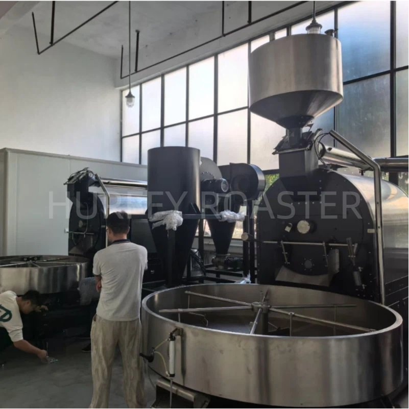 Auto 120 Kg Drum Commercial Coffee Roaster Machine for Industrial Coffee Processing Plants