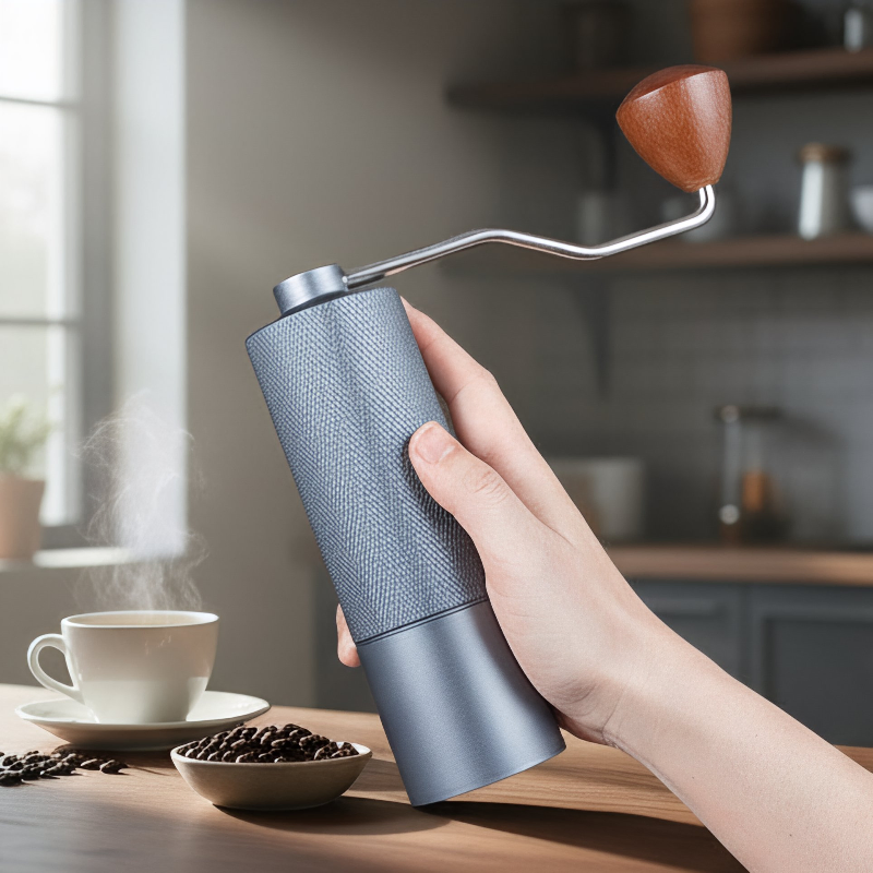 Small Drawer Coffee Station with Portable Espresso Machines and Grinders